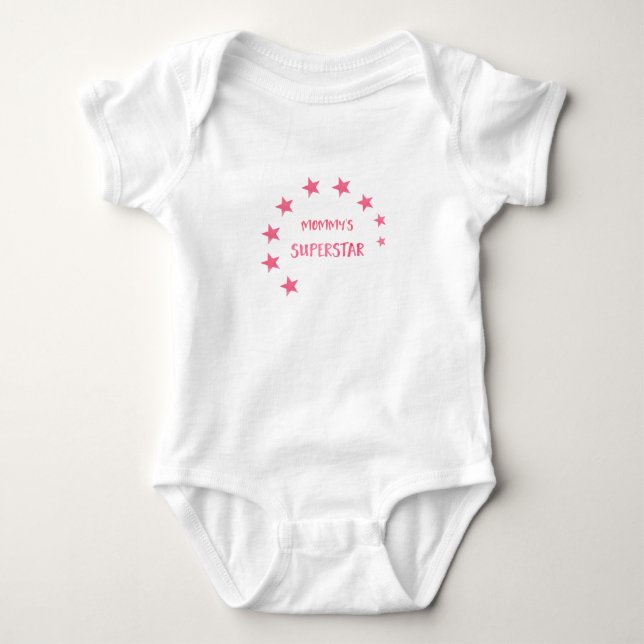 Mummy's Superstar Baby Bodysuit (Front)