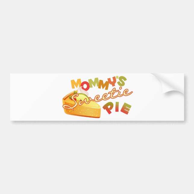 Mummy's Sweetie Pie Bumper Sticker (Front)