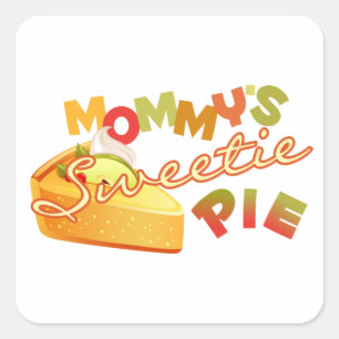 Mummy's Sweetie Pie Square Sticker