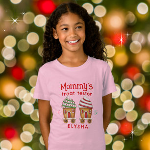 Mummy's Treat Tester Cute Christmas Cupcakes T-Shirt