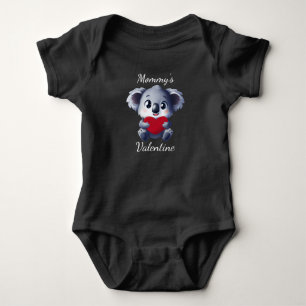Mummy's Valentine Koala Baby Bodysuit