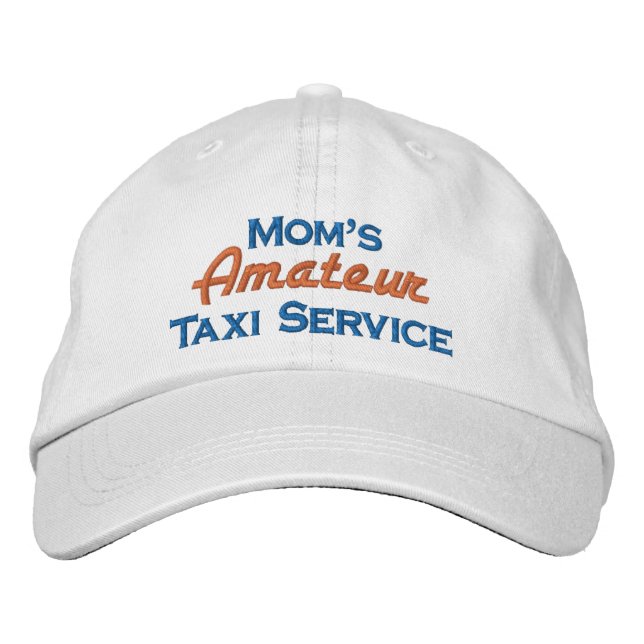 Mum's Amateur Taxi Service Embroidered Hat (Front)