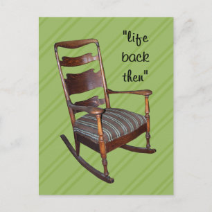 Mum's Antique Rocker Postcard- - customise Postcard