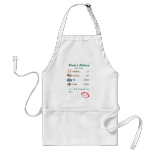Mum's Bakery Menu Apron