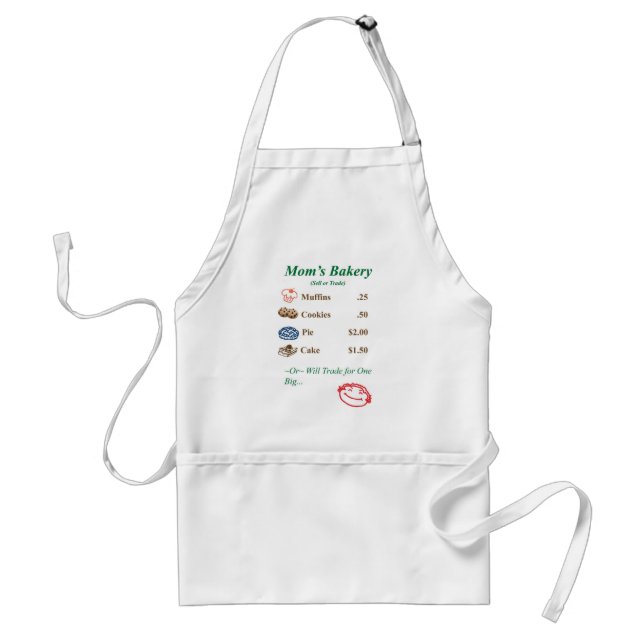 Mum's Bakery Menu Apron (Front)