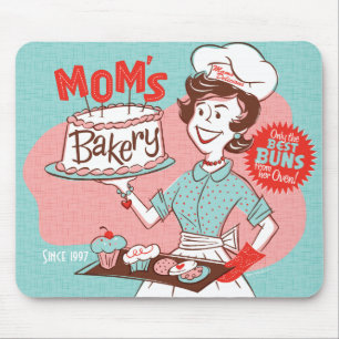 Mum's Bakery Retro Mother's Day Mousepad