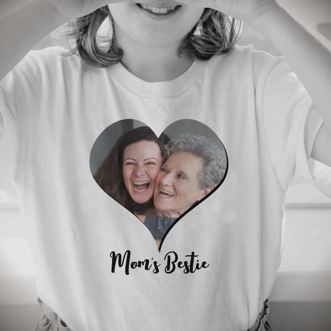 Mum's Bestie Custom T-Shirt for Girls | DP7 (photo t shirt, photo tee, for girls, mother's day, gift, custom, customizable, personalized, online)