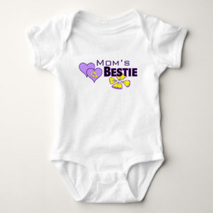 Mum's Bestie Hearts & Flowers Baby Girl Bodysuit