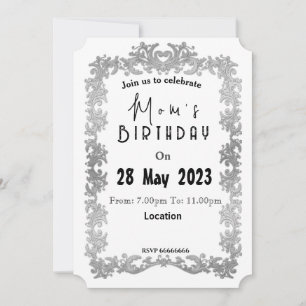 Mum's birthday Invitation