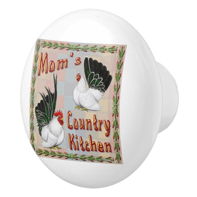 Mum's Country Kitchen Ceramic Knob (Right)
