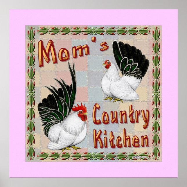 Mum's Country Kitchen Poster (Front)