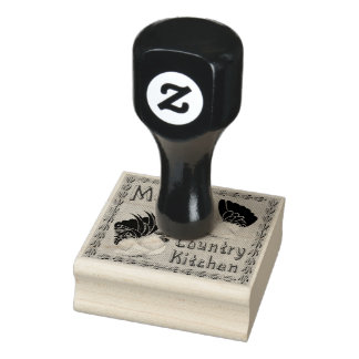 Mum's Country Kitchen Rubber Stamp