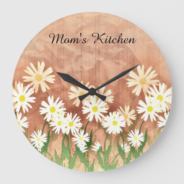 Mum's Daisy Kitchen Clock (Front)