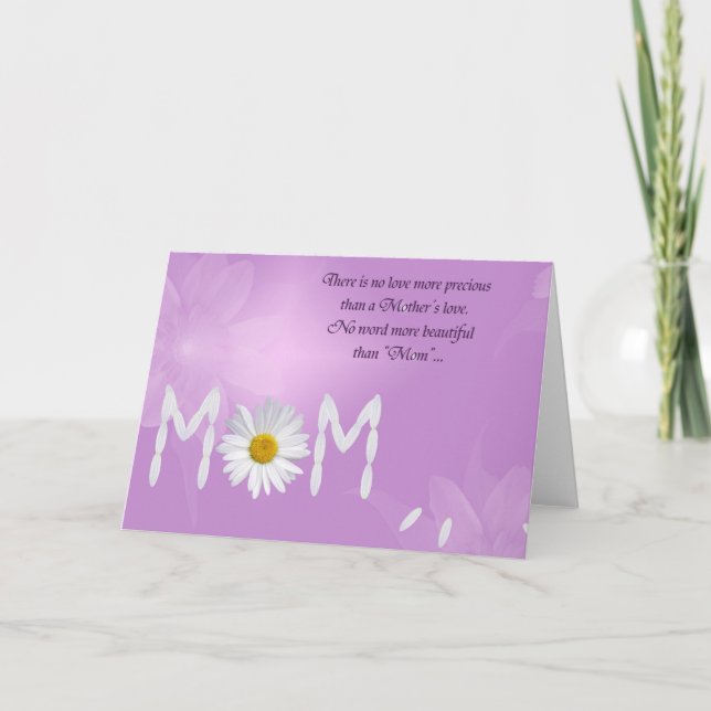 Mum's Daisy Petals Card (Front)
