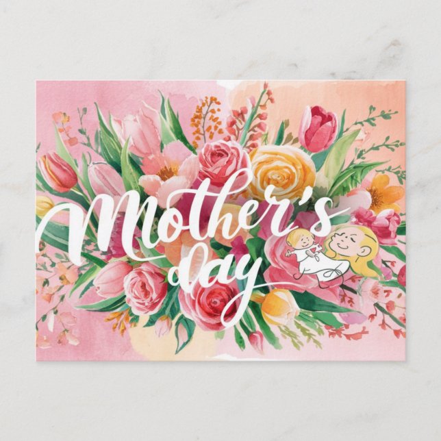 Mum's Day Designs  Holiday Postcard (Front)