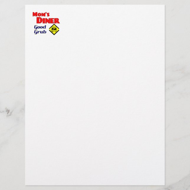 Mum's Diner Good Grub Funny Retro Saying (Front)