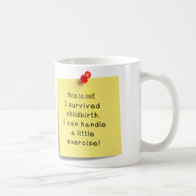 Mum's Exercise New Year Resolution Mug (Right)