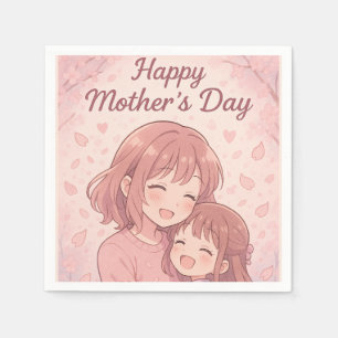 Mum's Favourite Colour Mother's Day Card Napkin
