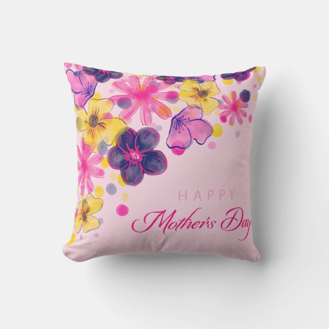 Mum's Favourite Colour Mother's Day Cushion (Front)