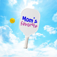 "Mum's favourite" Funny Quote With Blue Pink Text