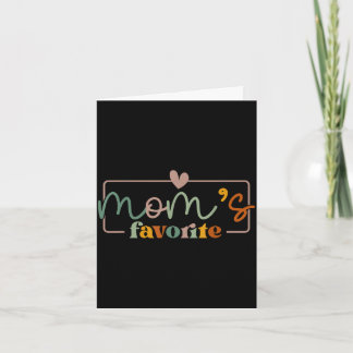 Mum's favourite funny saying mother's day  card