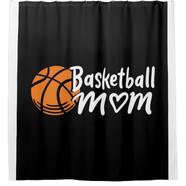 Mum's Favourite Is Playing Basketball Shower Curtain (Front)