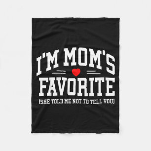 Mum's favourite moms favourite son daughter mother fleece blanket