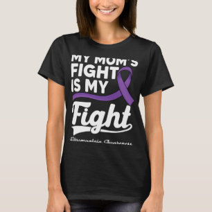Mum's Fight Is My Fight Purple Fibromyalgia Awaren T-Shirt