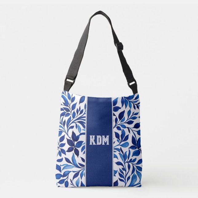 Mum's Floral Crossbody - Monogrammed Gift Bag (Front)