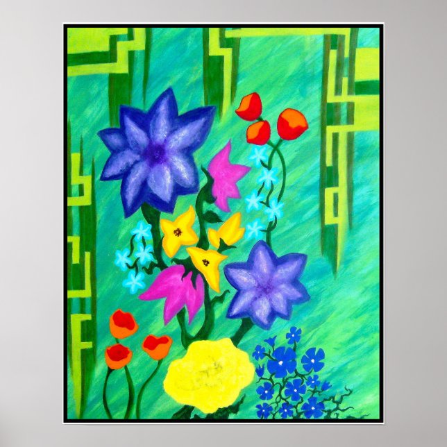 Mum's Flowers Poster (Front)