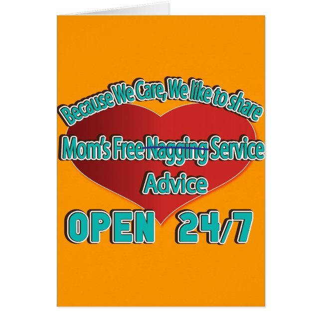 Mum's Free Advice (Front)