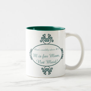 Mum's funny advice t-shirts and gifts for mum Two-Tone coffee mug