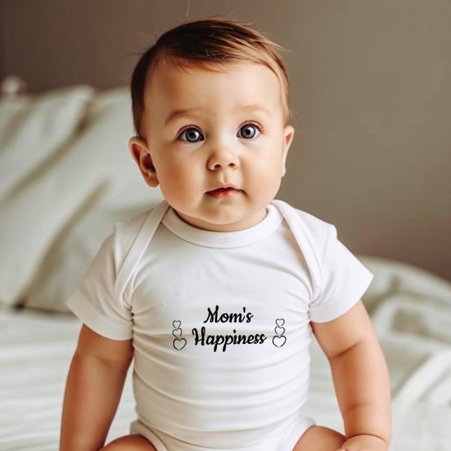 Mum's Happiness. Simple Baby Bodysuit (Creator Uploaded)