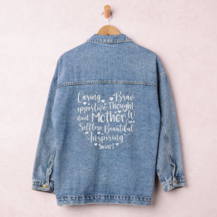 Mum's Heart Denim Jacket