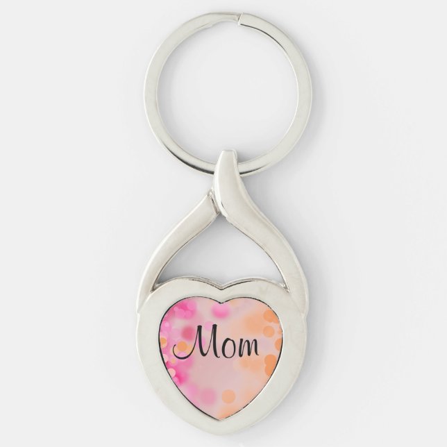 Mum's Heart Key Chain (Front)