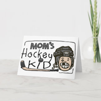 Mum's Hockey Kid Holiday Card