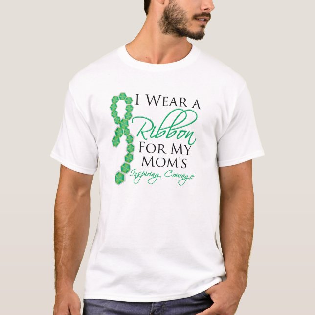 Mum's Inspiring Courage - Liver Cancer T-Shirt (Front)