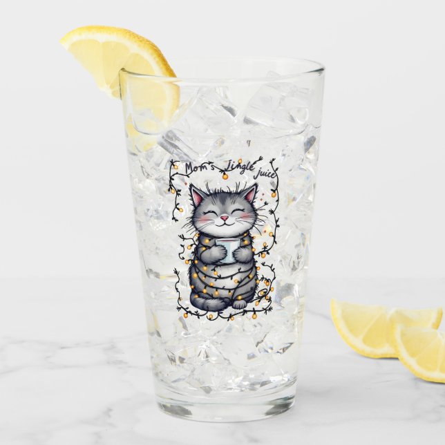 Mum's Jingle Juice  Glass (Front Ice)