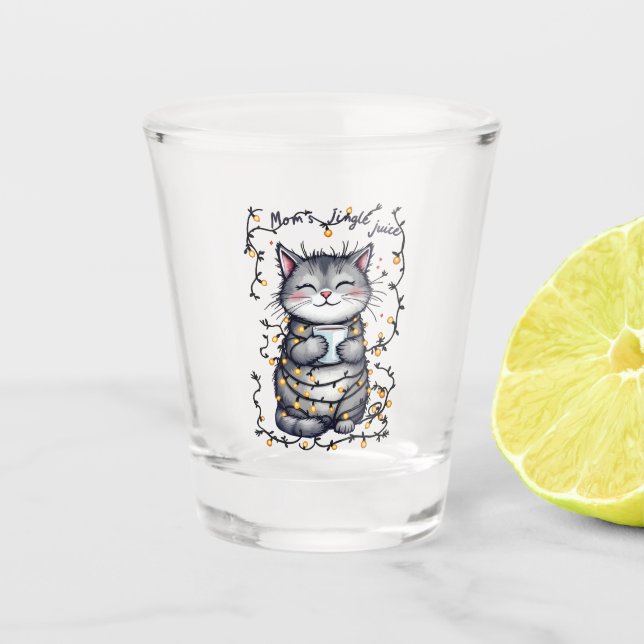 Mum's Jingle Juice  Shot Glass (Front)