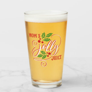 Mum's Jolly Juice Christmas Cheer Beer Glass