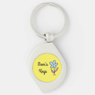 Mum's Keys with Flower keychain