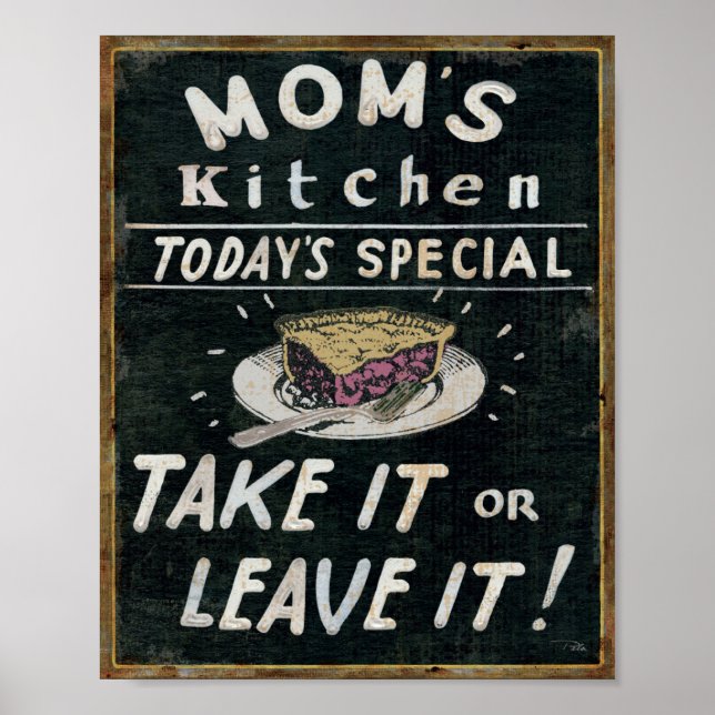 Mum's Kitchen Poster (Front)
