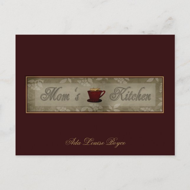 Mum's Kitchen Recipe Cards (Front)
