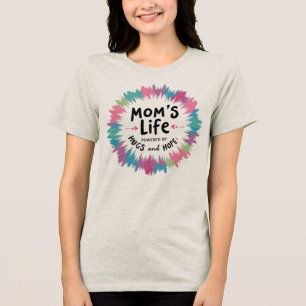 Mum's Life Powered by Hugs and Hope Tri-Blend Shirt
