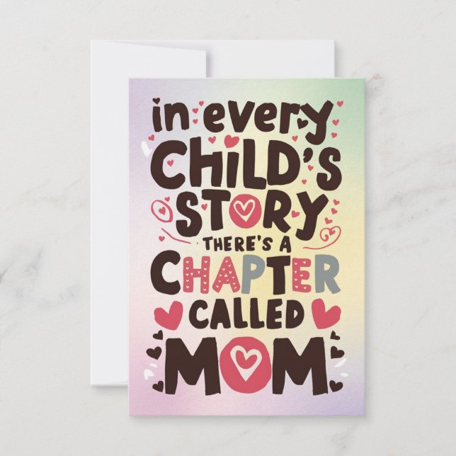 "Mum's Light" mother day greeting cards (Front)