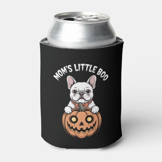 Mum's Little Boo French Bulldog Hallowen Can Cooler (Can Front)