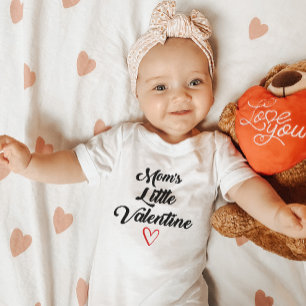 Mum's Little Valentine Baby's First Valentine's B Baby Bodysuit