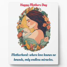 Mum's Love Displayed: Tabletop Plaque
