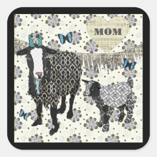 Mum's Love Junebug & Fainting Goat Baby Sticker