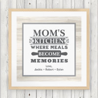 Mum's Meals Become Memories Rustic Kitchen